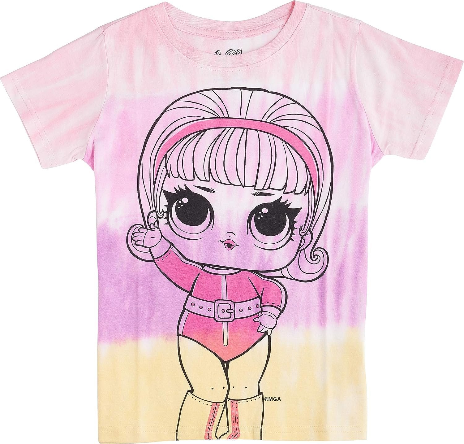 L.O.L. Surprise! Girls Dip Dye T- Shirt Pink