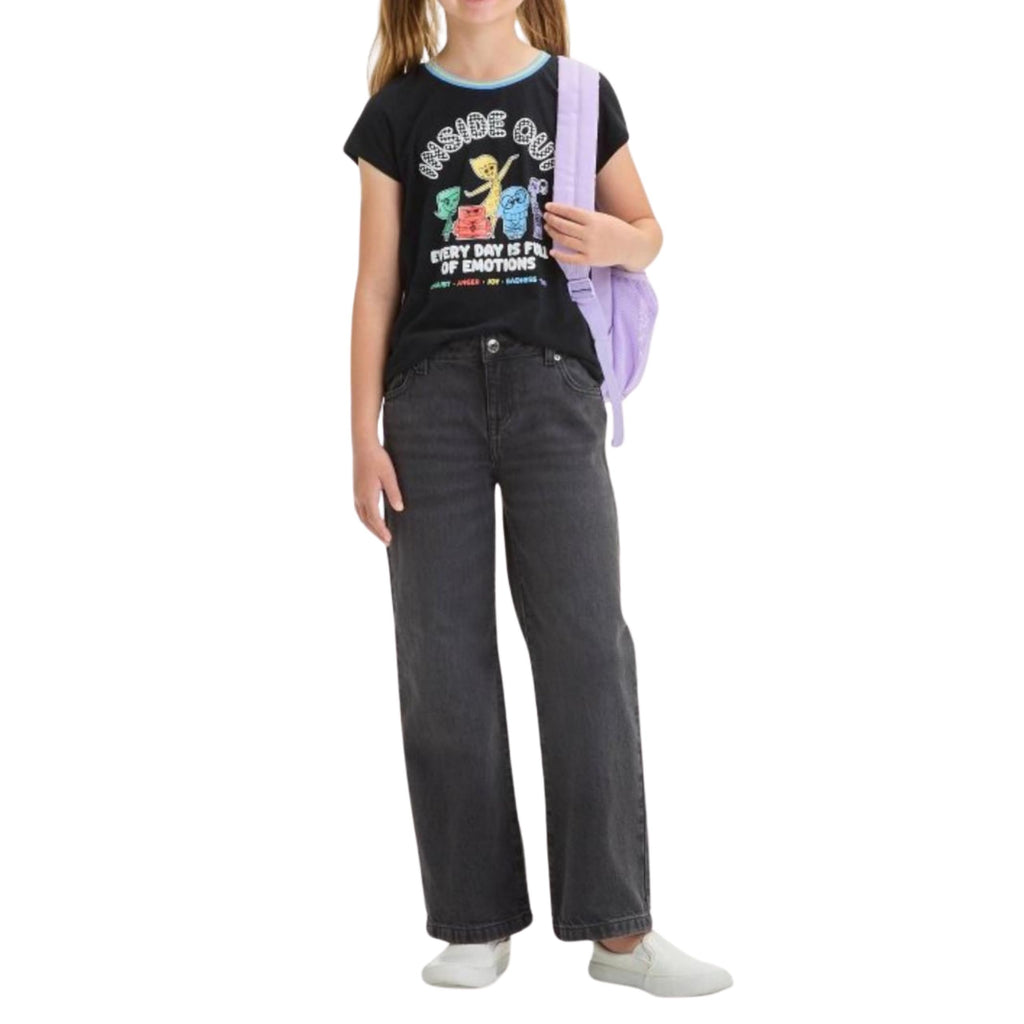 Disney Girls Inside Out Short Sleeve Graphic T-Shirt - Little Girls 4-7