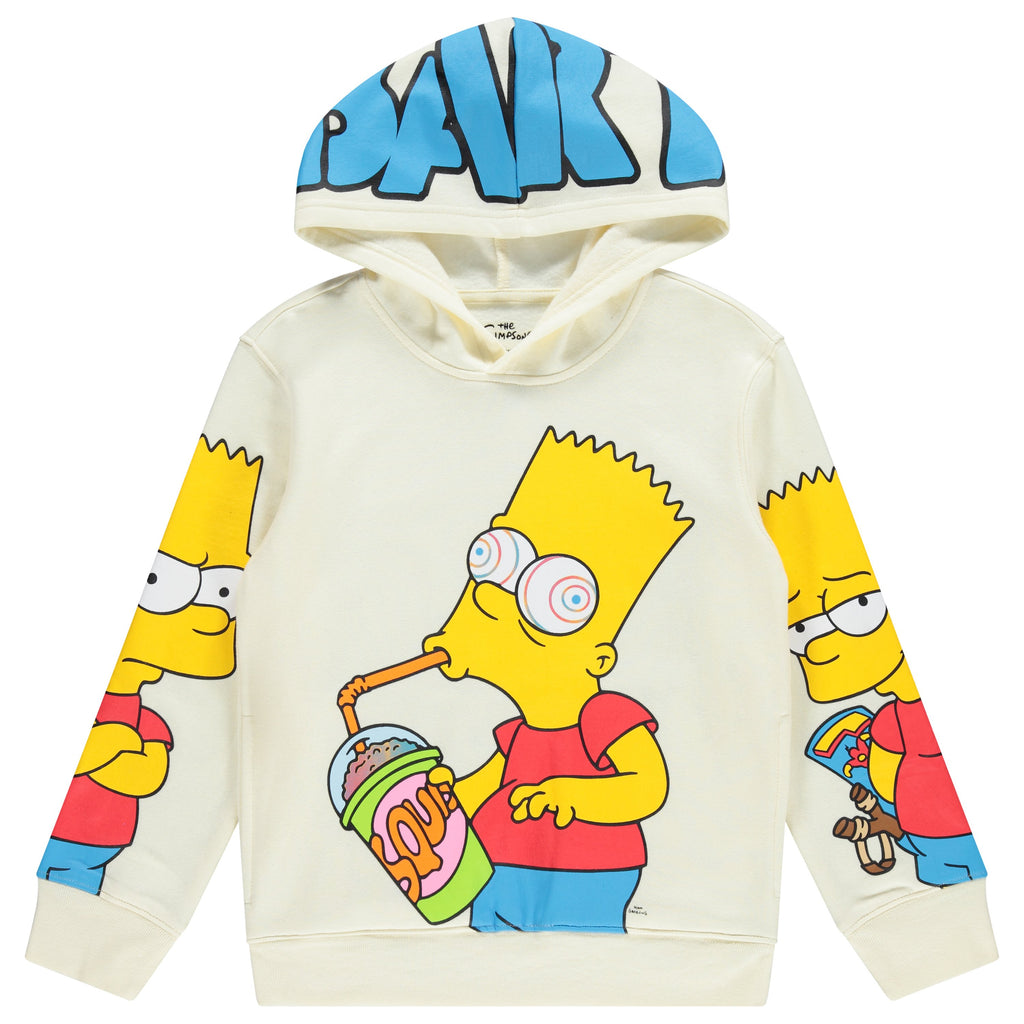 The Simpsons Boys Bart Simpson Brain Freeze Pullover Hoodie Bart Sizes 4-18