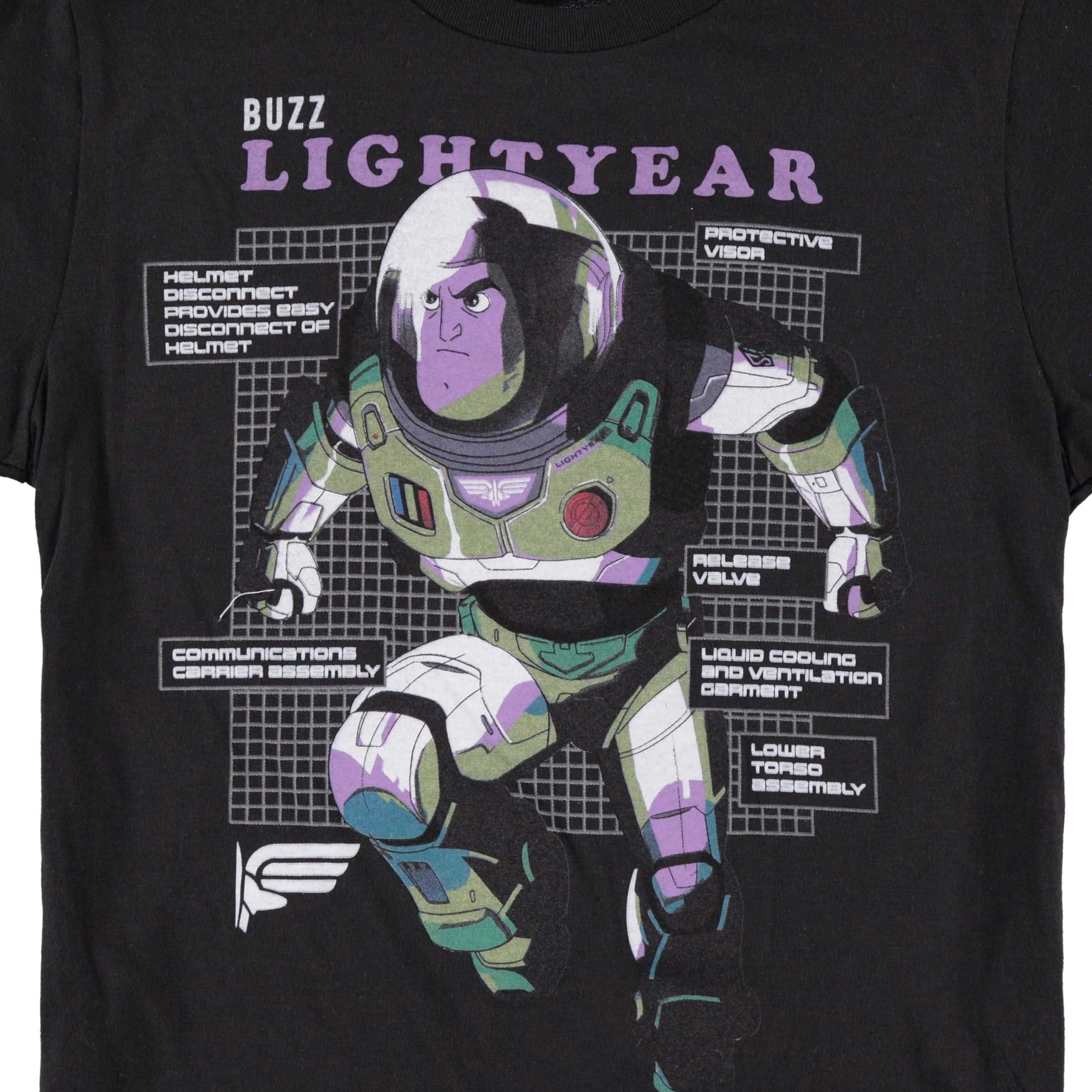 Disney Toy Story Boys Buzz Lightyear T-Shirt - Air Brushed Design Toy Story Boys T-Shirt