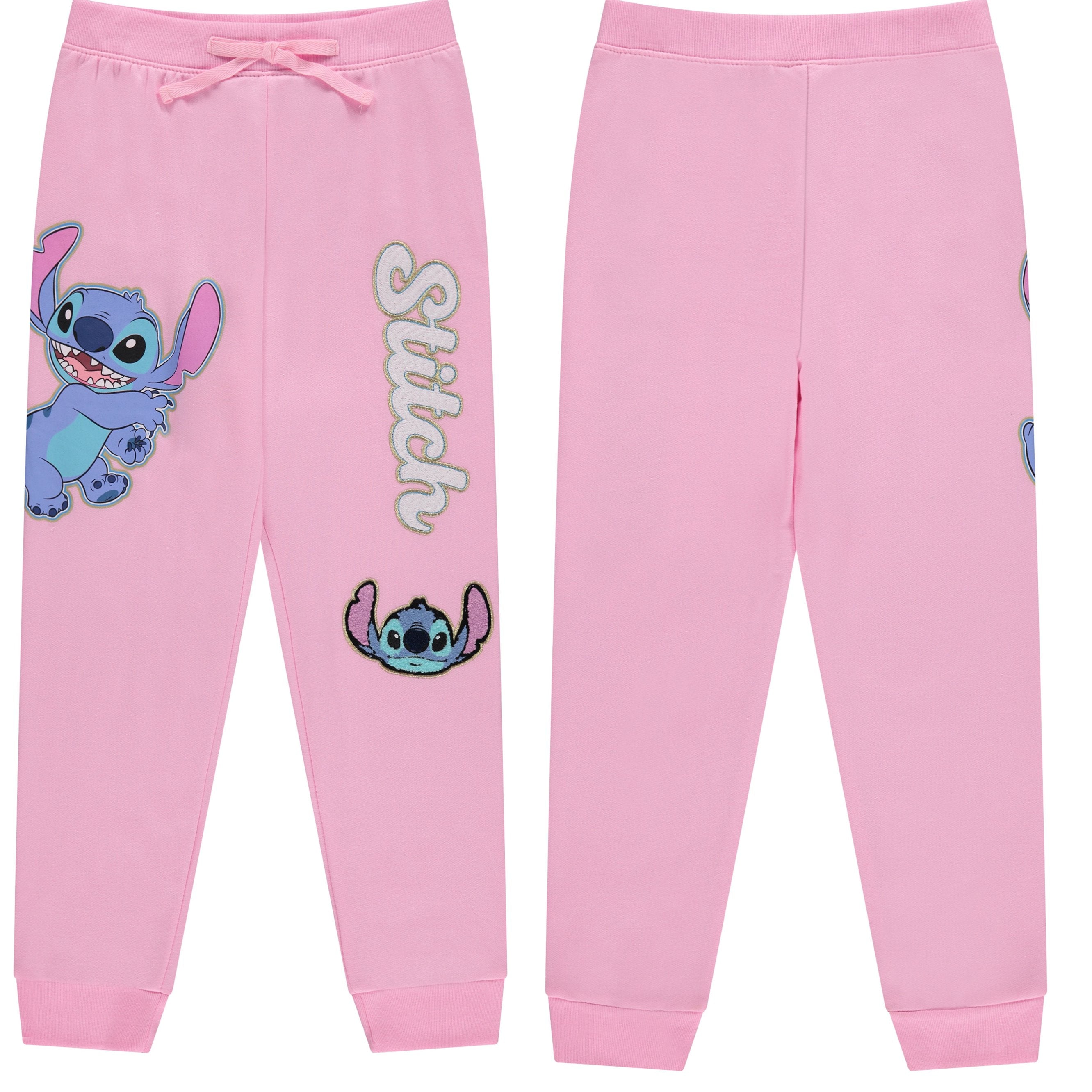 Disney Girls Lilo and Stitch Jogger Sweatpants with Minnie Mouse & Disney Princesses, Little and Big Girls Sizes 4-16