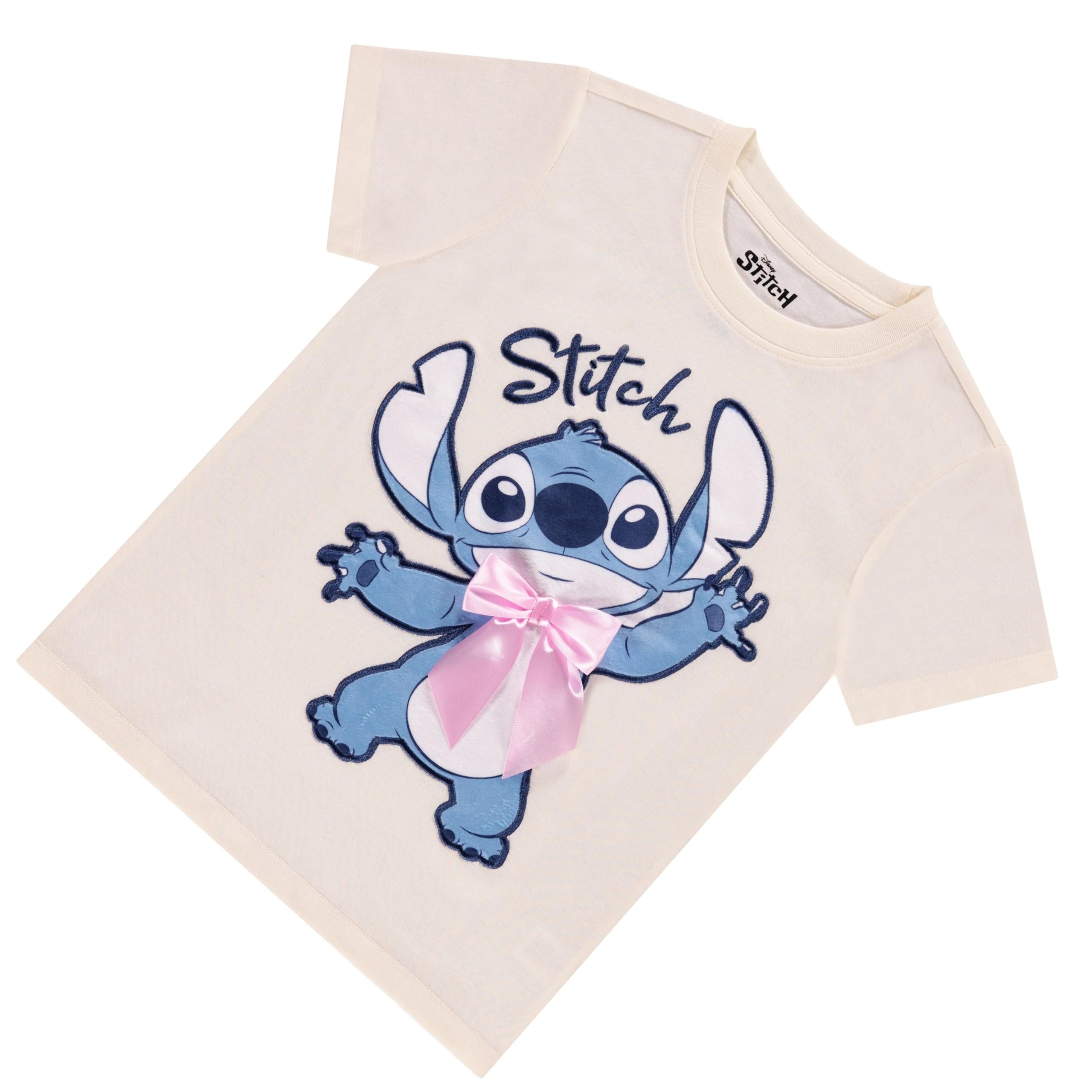 Disney Lilo and Stitch Girls Short Sleeve T-Shirt- Stitch Girls Tee Sizes 4-16