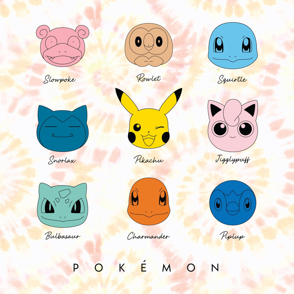 Girls Pokemon Tie-Dye Short Sleeve Character Graphic T-Shirt-Sizes 4-16