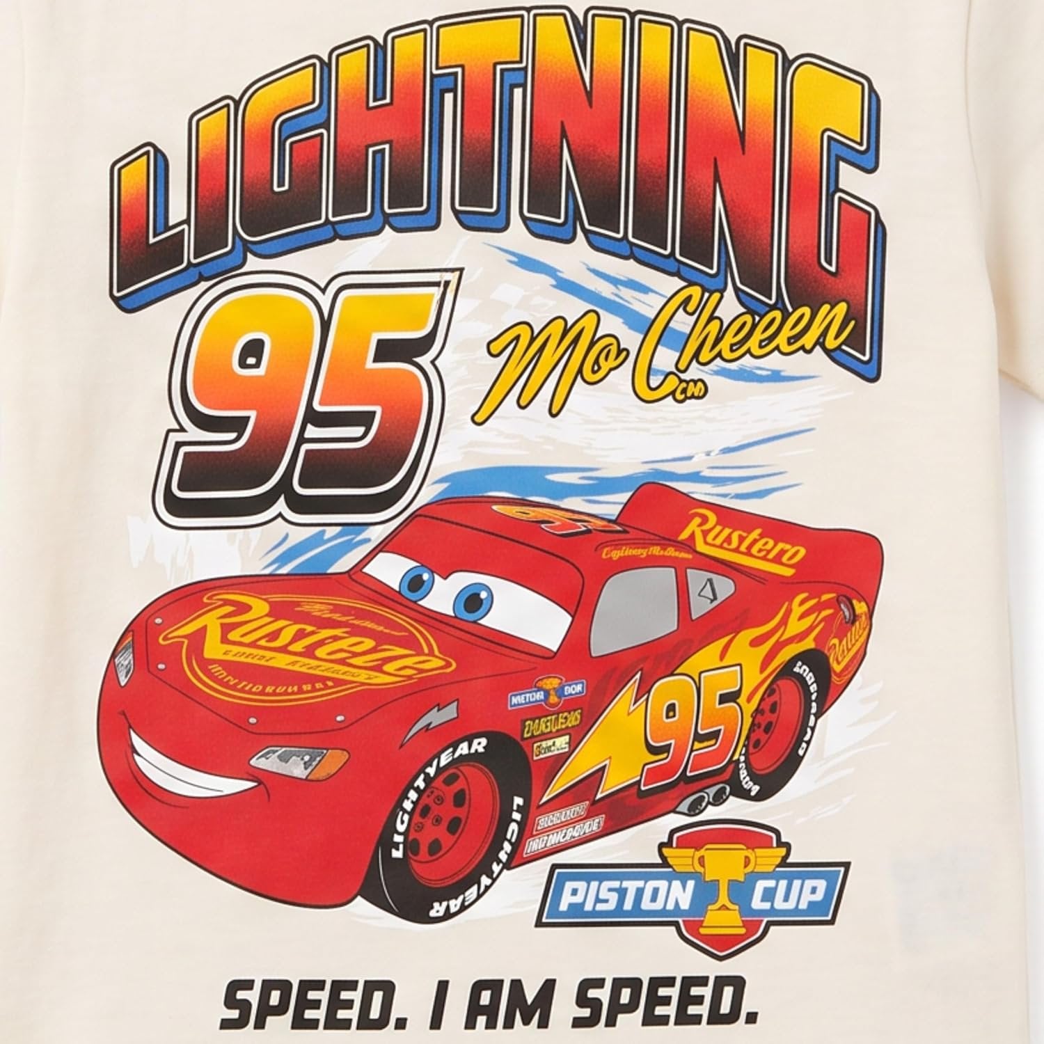 Disney Cars Lightning McQueen Toddler Boys T-Shirt, Short Sleeve, 2T-5T