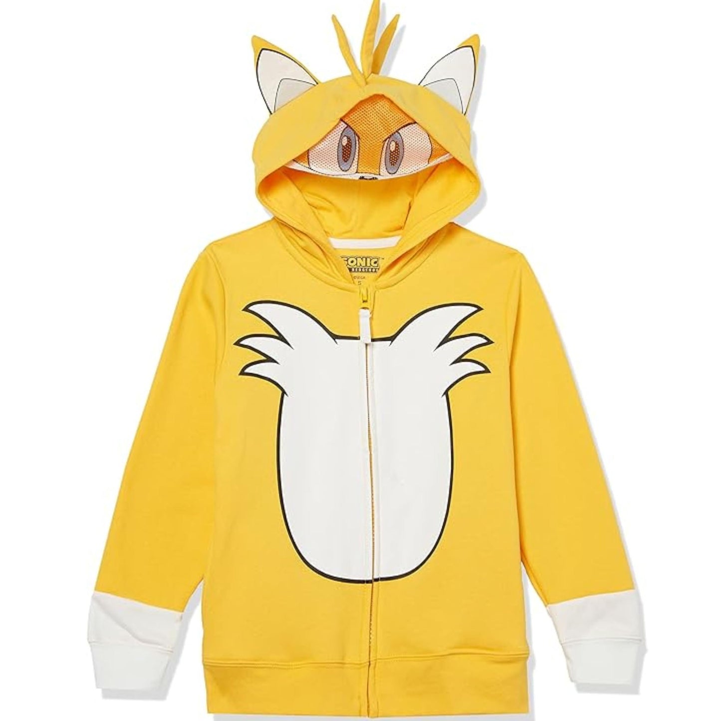 Boys Sonic The Hedgehog Shadow,Tails and Knuckles Cosplay Zip Up Fleece Hoodie-Boys 4-20