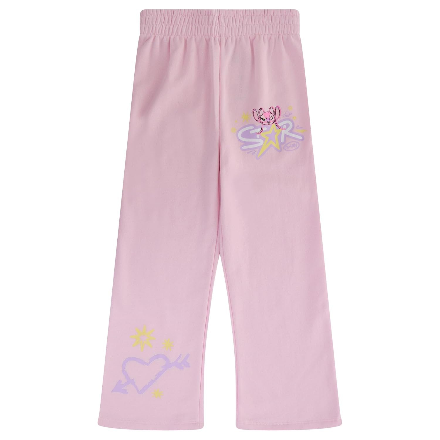 Disney Lilo & Stitch Girls 2 Piece Outfit Set – Graphic T-Shirt with Jogger or Wide Leg Pants - Sizes 4-16