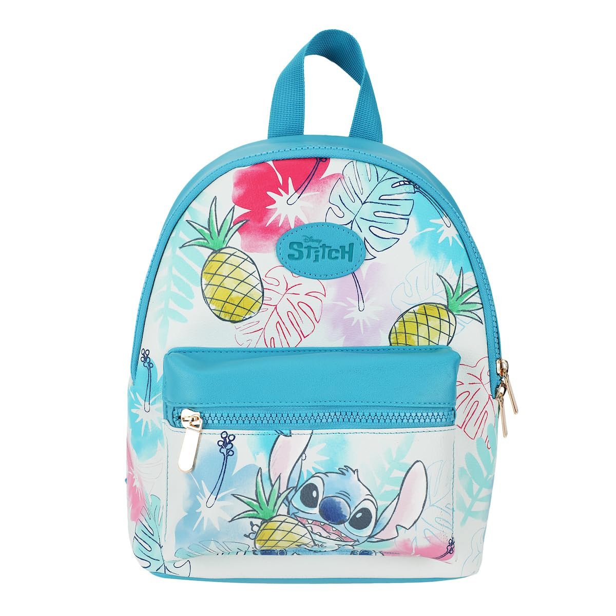 Lilo & Stitch Stitch With Pineapple 10.6" White Mini Cartoon Character Backpack