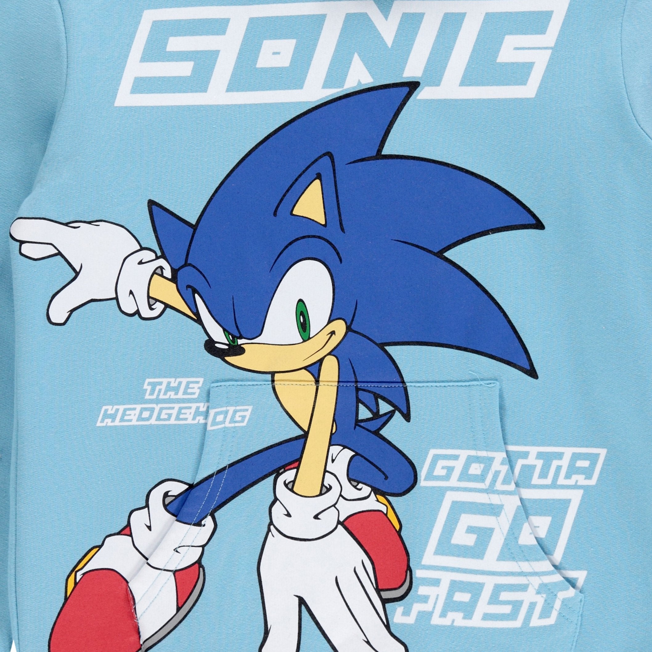 Boys Sonic The Hedgehog Hoodie and Shorts 2-Piece Set - Sonic Shorts and Hoodie Clothing Set