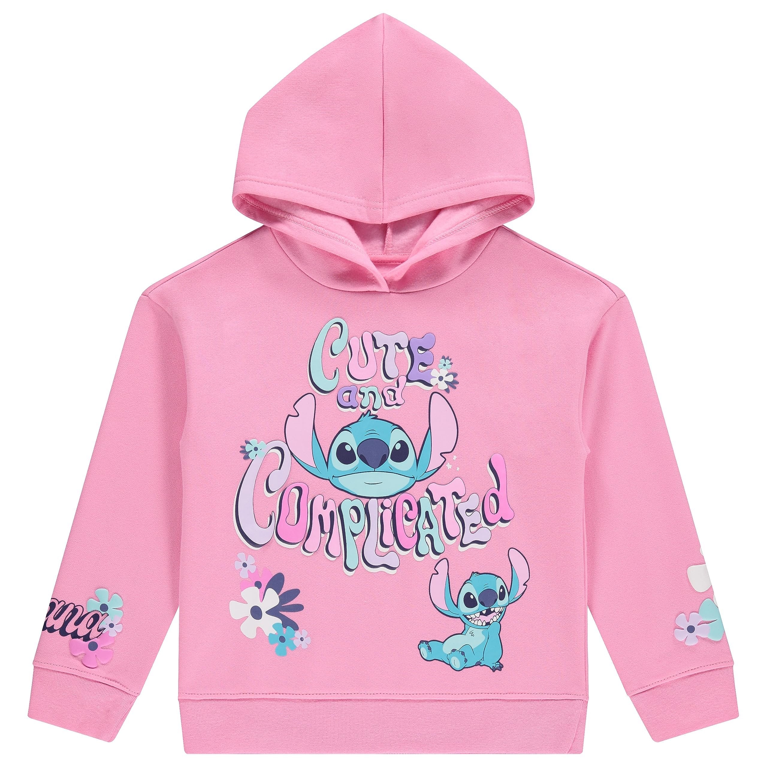 Disney Girls Lilo & Stitch Clothing Set - Stitch Sweatshirt Hoodie and Jogger - 2-Piece Outfit Set - Sizes 4-16
