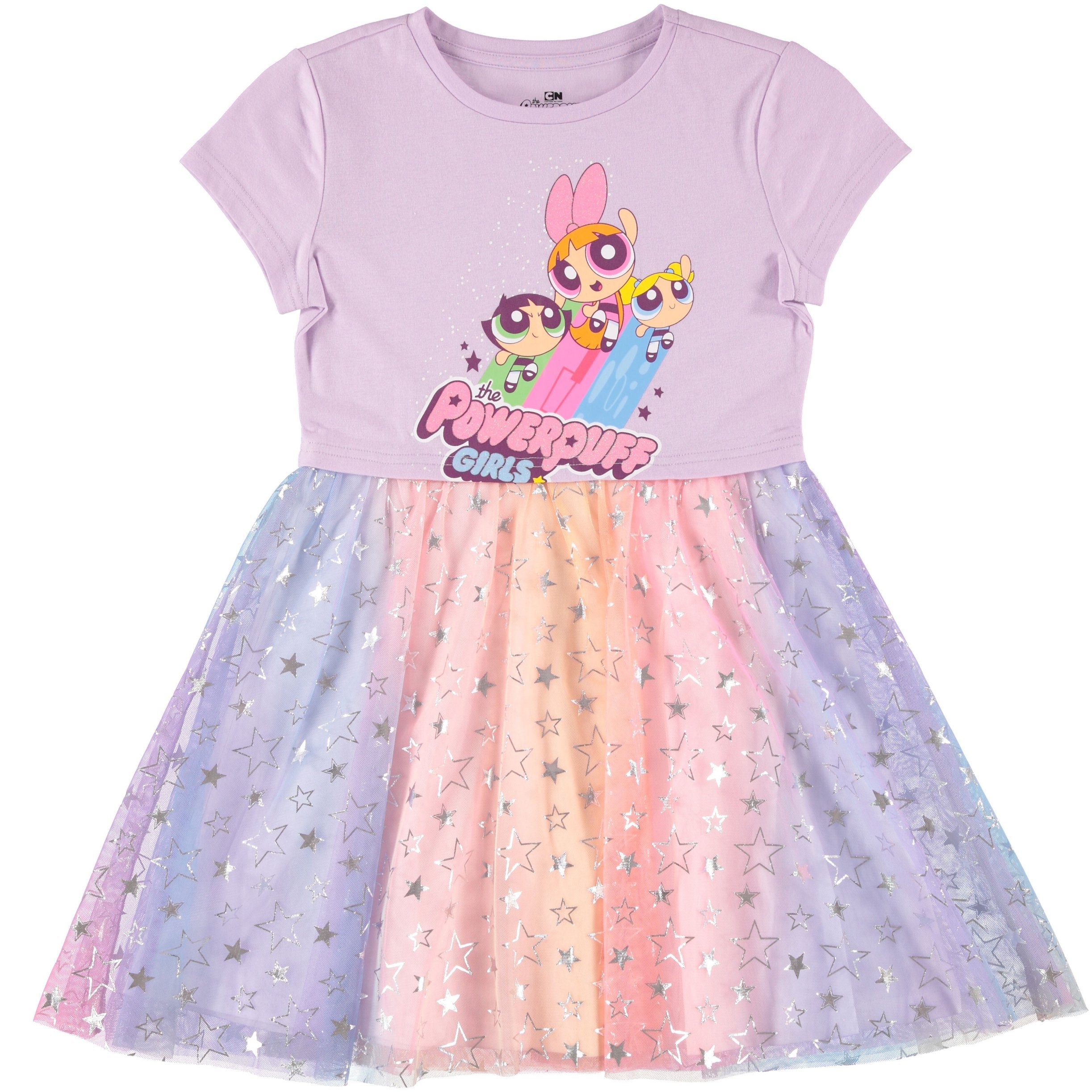 Powerpuff Girls Dress with Tulle Skirt- Powerpuff Tutu Dress - Sizes XS-XL (4-16)