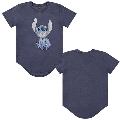 Disney Junior Lilo and Stitch Short Sleeve T-Shirt- Junior Ladies Sizes XS-3XL