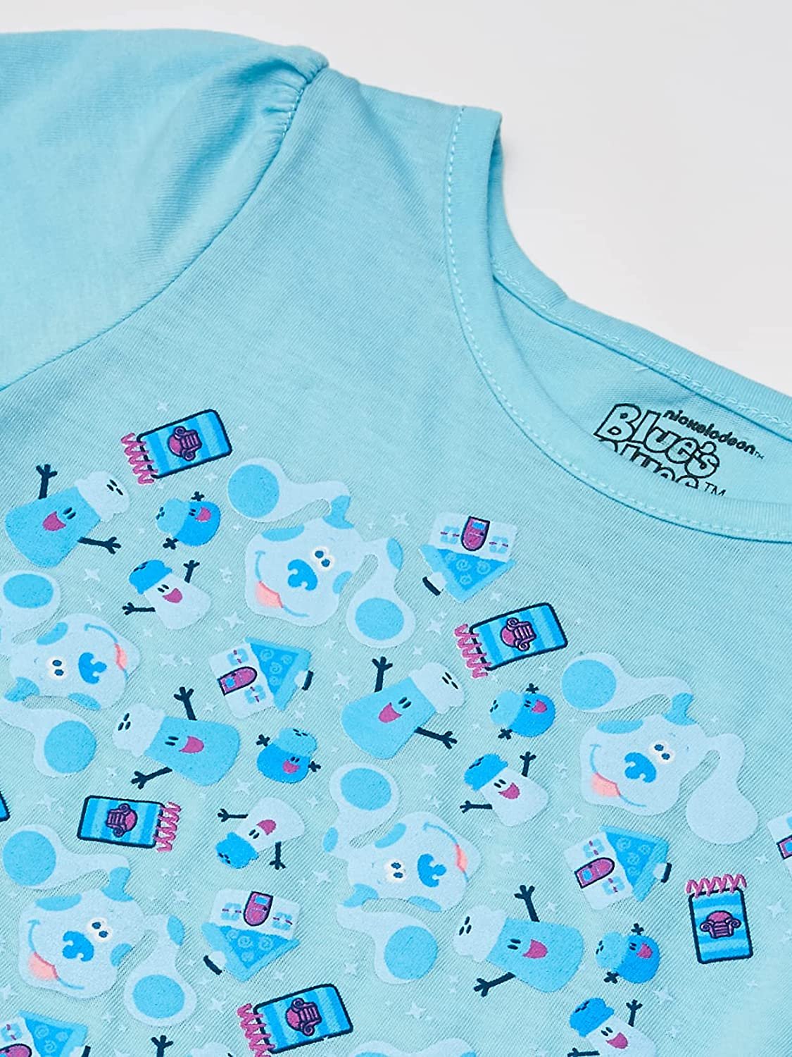 Nickelodeon Blue's Clues & You Toddler Girl Short Sleeve T-Shirt-Blue, Josh, Magenta