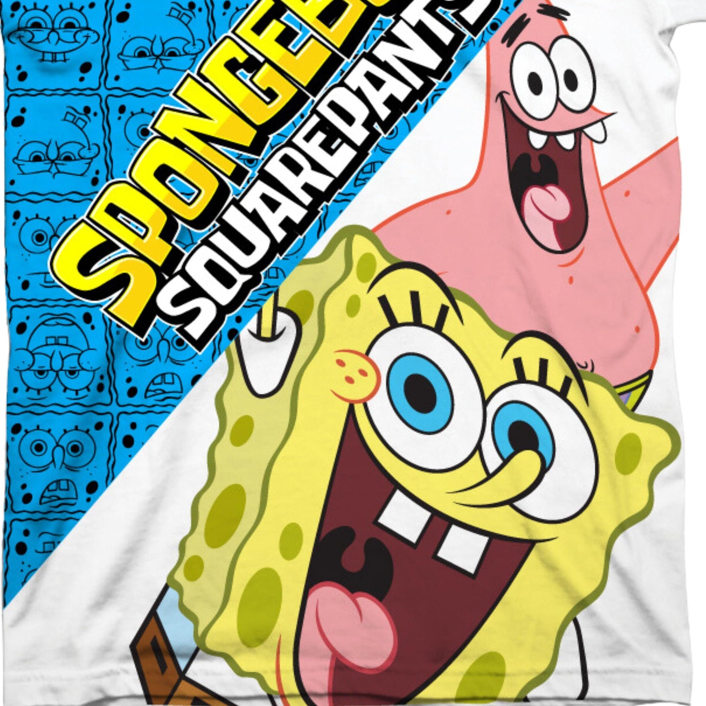 SpongeBob SquarePants Boys Short Sleeve T-Shirt - Spongebob, Patrick, Squidward, Mr Krabs - Nickelodeon - Boys Sizes 4-20