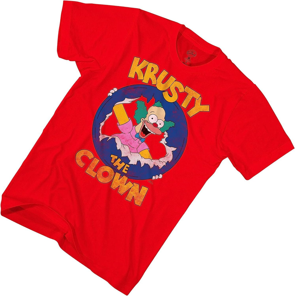 The Simpsons Mens Krusty The Clown T-Shirt Mens Short Sleeve Tee