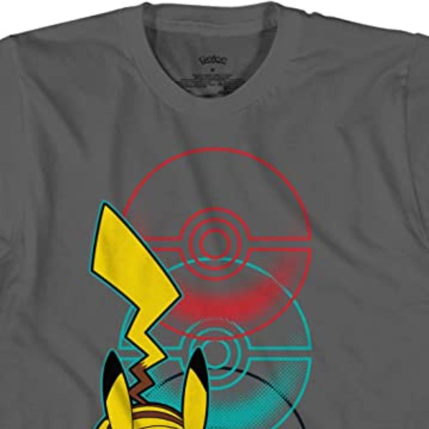 Pokemon Pikachu Big Boys Short Sleeve T-Shirt - Pikachu Lightning Energy Bounce