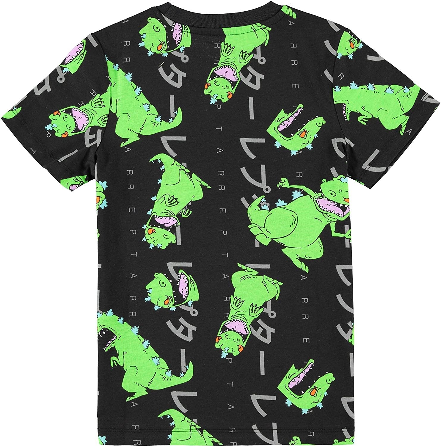 rugrats Nickelodeon Boys Reptar Short Sleeve T-Shirt - Reptar All Over Print T-Shirt