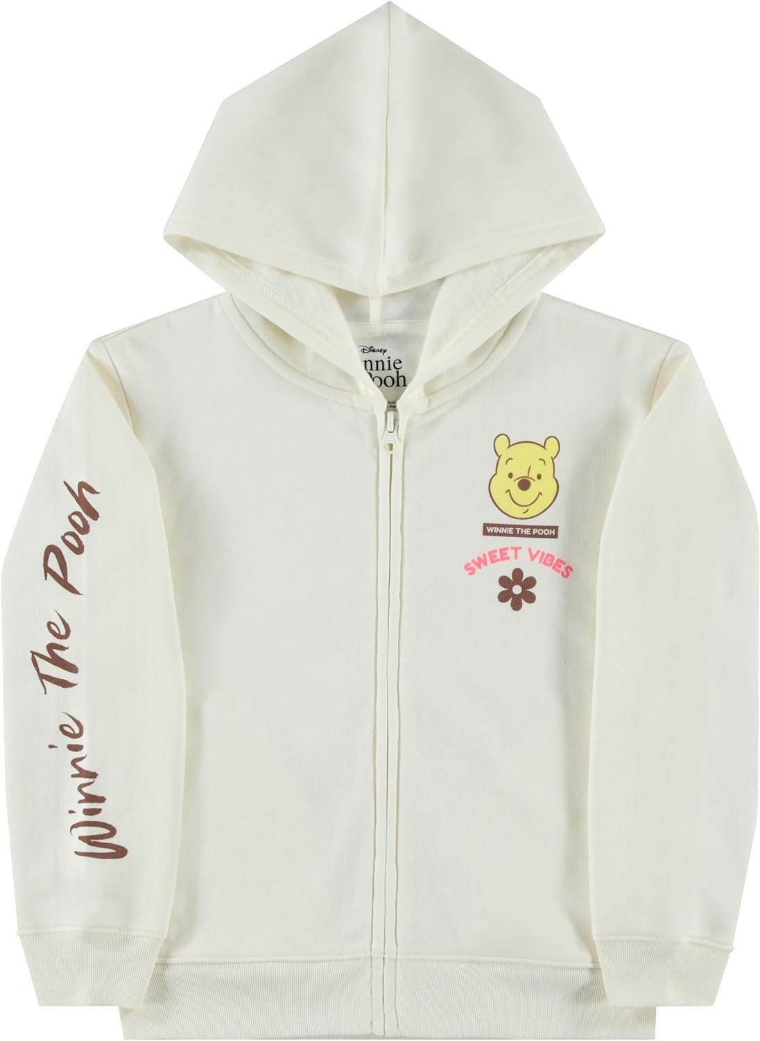DISNEY Winnie the Pooh Girls Zip-Up Hoodie - Little and Big Girls Sizes 4-16