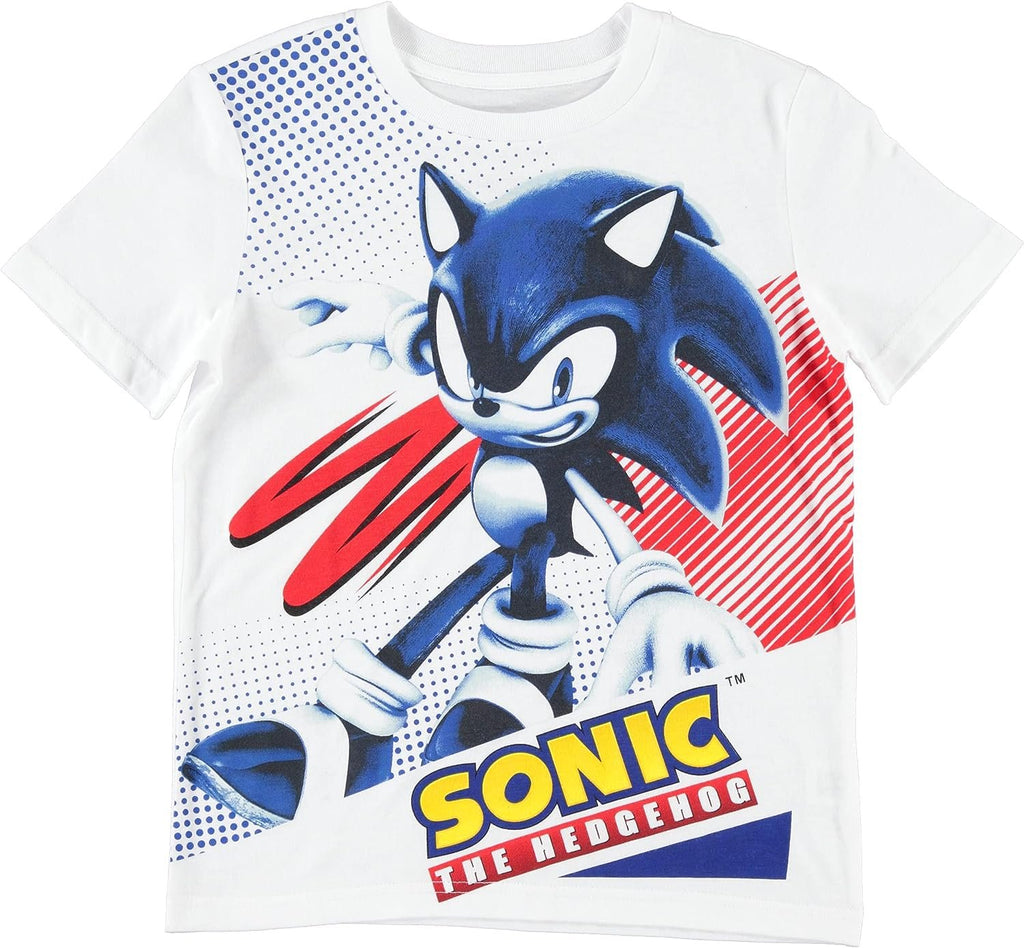 FREEZE Boy's Sonic The Hedgehog Short Sleeve T-Shirt and Shorts Set