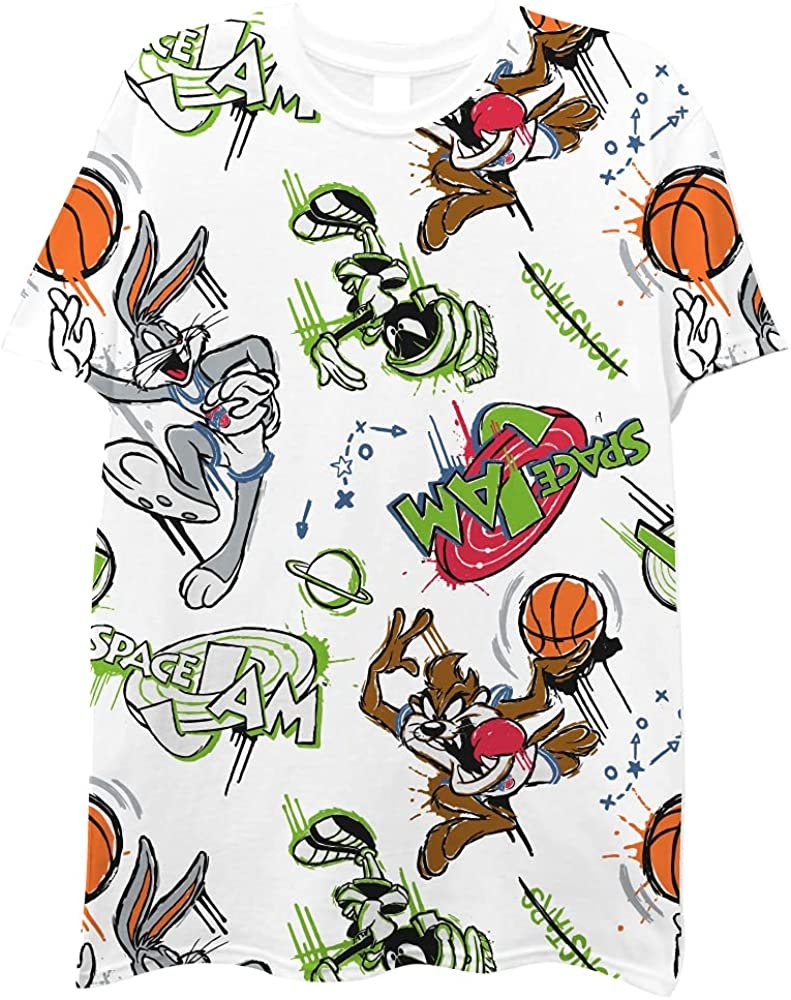 Men's Space Jam A New Legacy Short Sleeve T-Shirt- Looney Tunes Tune Squad Bugs Bunny T-Shirt