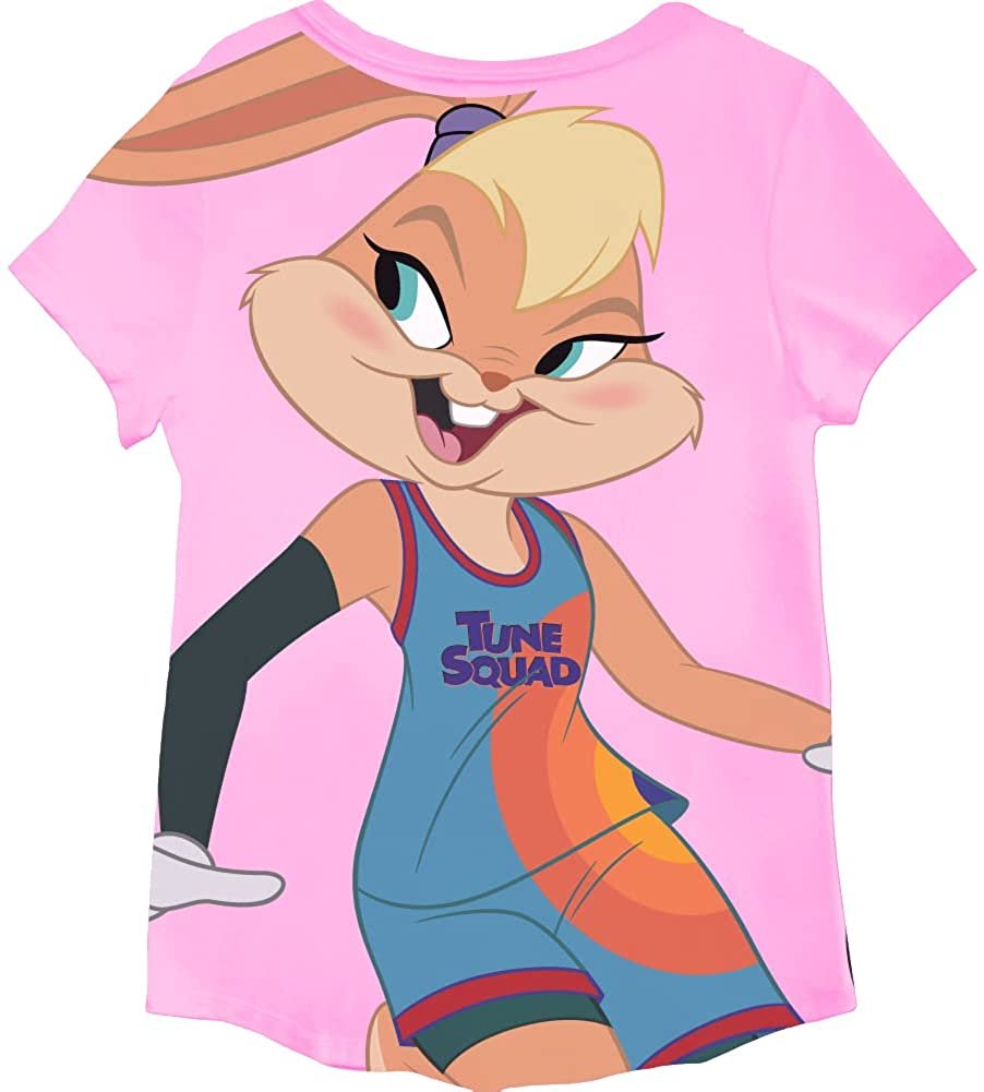 Space Jam Lola Bunny Girls T-Shirt - Front & Back Tee - Sizes 4-16