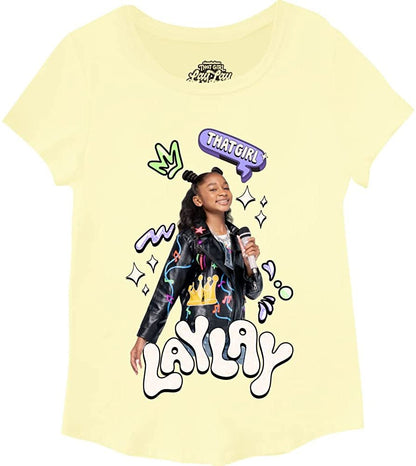Girls' That Girl Lay Lay T-Shirt - Lay Lay Short Sleeve 2 Pack Bundle T-Shirt Sizes 4-16
