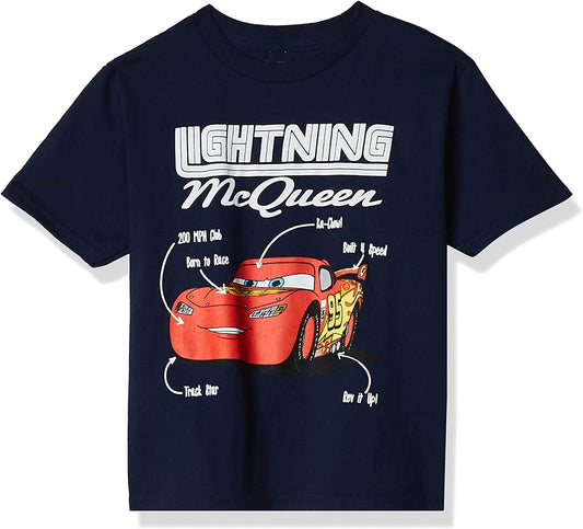 Disney Toddler Boys' Lightning Mcqueen Short Sleeve T-Shirt