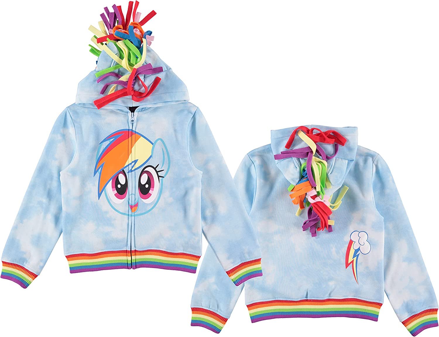 My Little Pony Magical Rainbow Dash Cosplay Hoodie for Girls - Super Soft & Fun for Playtime and Parties!