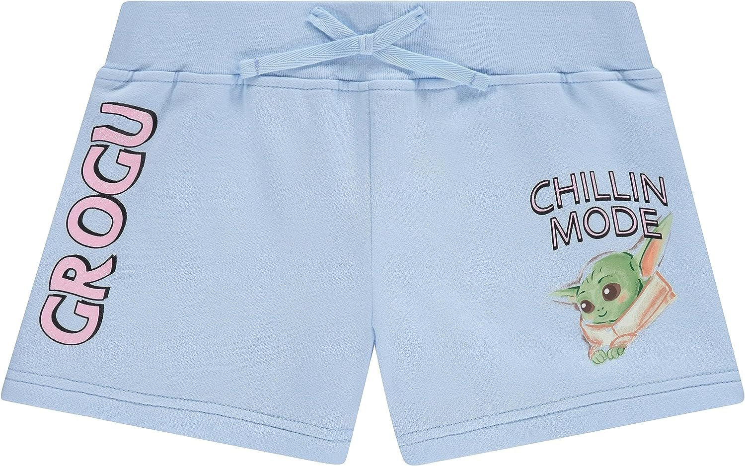 STAR WARS Girls Baby Yoda Clothing Set - Baby Yoda Hoodie,Shorts and Jogger 3-Piece Outfit Set - Sizes 4-16