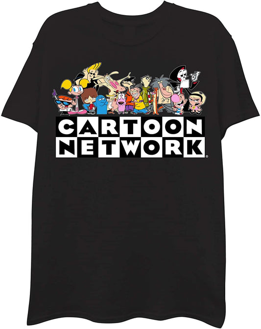 Cartoon Network Mens Throwback T-Shirt - Johnny Bravo, Dexter's Laboratory, Cow Chicken, Ed, EDD n Eddy