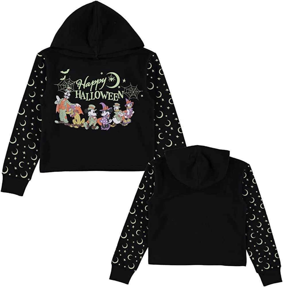 Disney Girls Halloween Hoodie- Minnie Mouse, Mickey Mouse,Pluto,Daffy Duck and Friends- Sizes 4-16