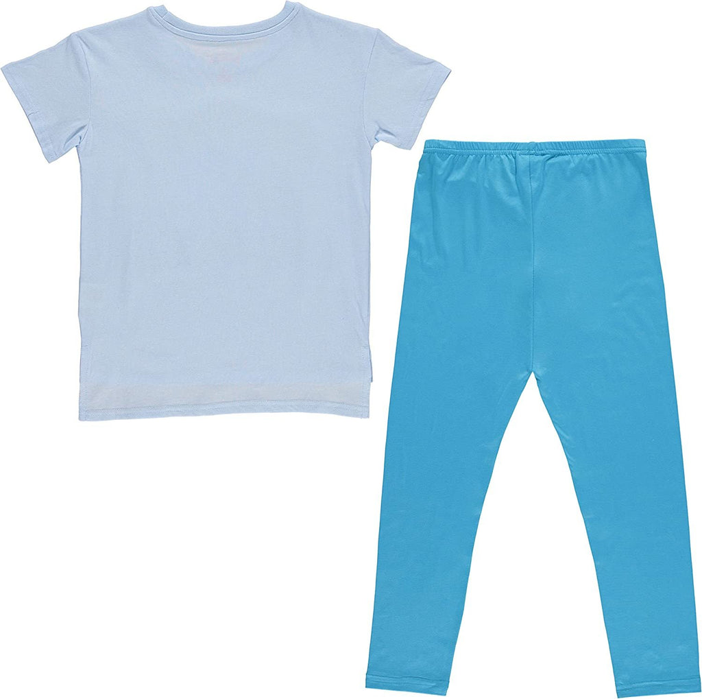 Disney The Little Mermaid Leggings Clothing Set, Ariel Short Sleeve T-Shirt and Leggings Set- Girls Sizes 4-16