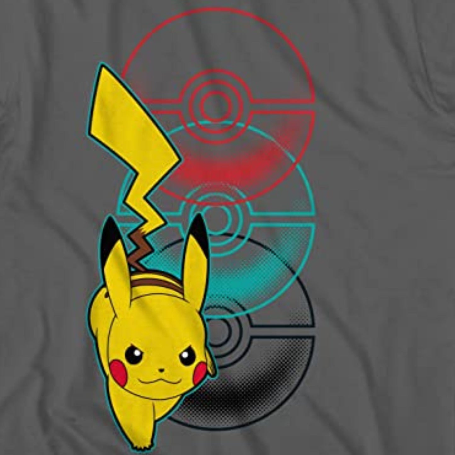 Pokemon Pikachu Big Boys Short Sleeve T-Shirt - Pikachu Lightning Energy Bounce