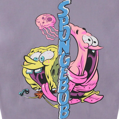 SpongeBob SquarePants Premium Men's Hoodie: Luxurious Embroidery and Puff Ink Logos