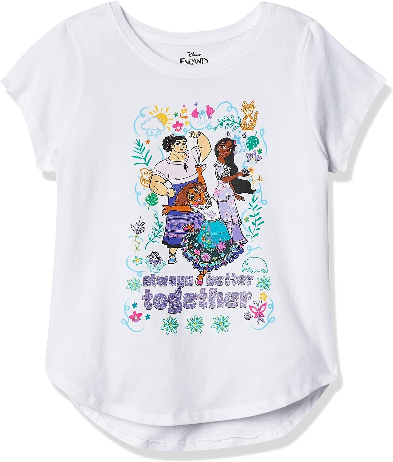 Disney Girls' Encanto Mirabel, Isabela, Luisa Better Together T-Shirt