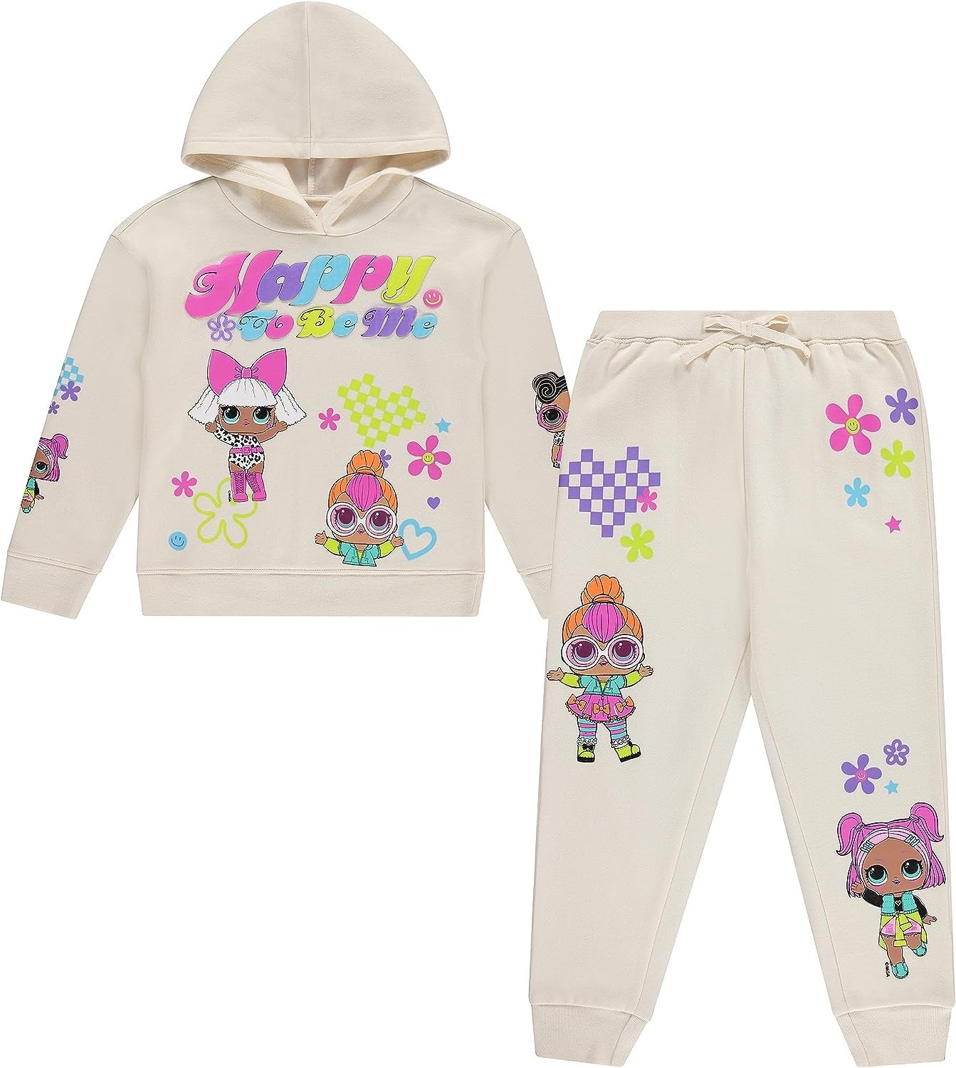 L.O.L. Surprise! Girls Pullover Hoodie and Jogger Clothing Set - Sizes 4-16
