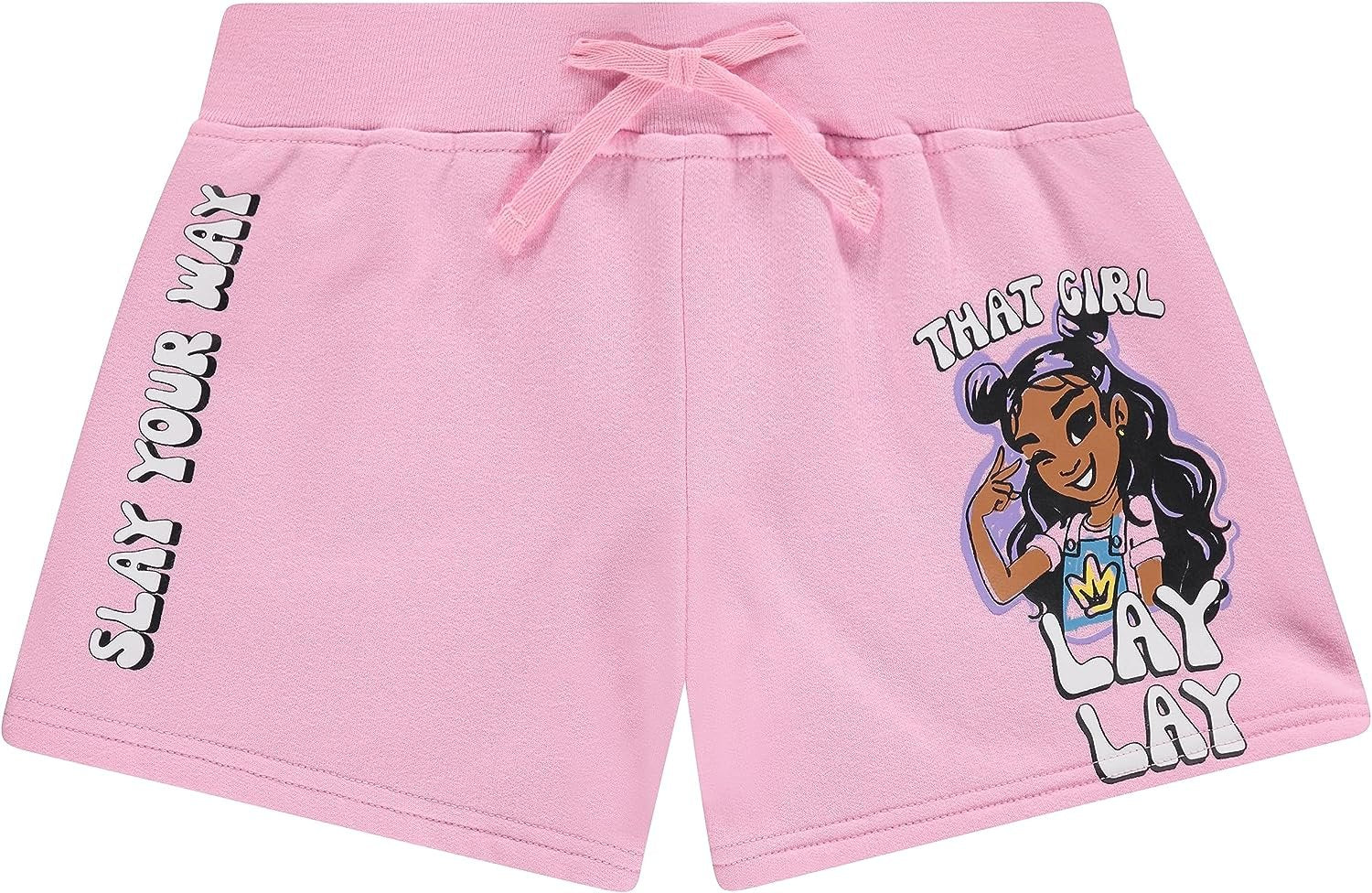 Nickelodeon Girls That Girl Lay Lay Hoodie, Shorts & Jogger Clothing Set - 3PC SET Girls Sizes 4-16