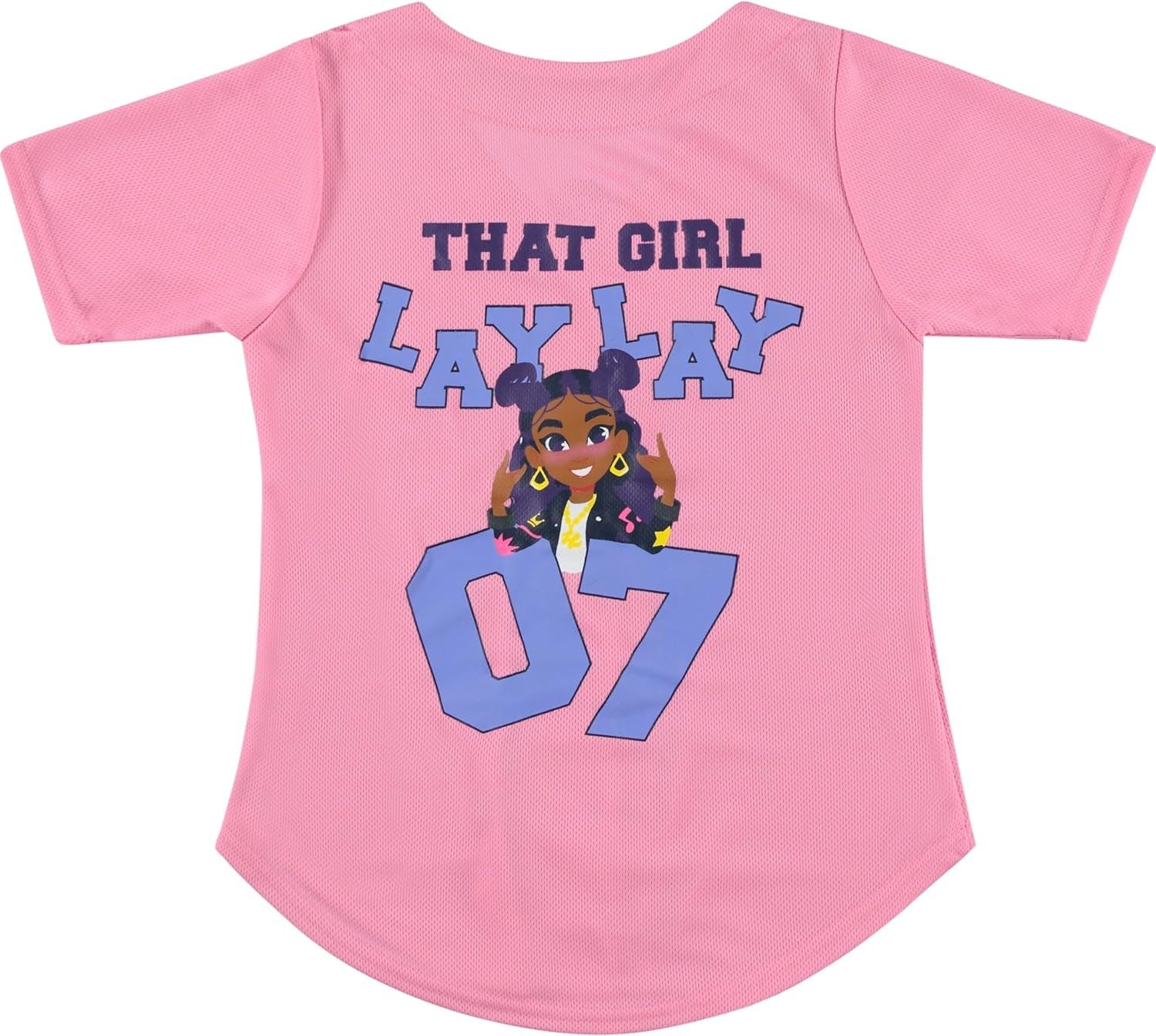 That Girl Lay Lay Baseball Jersey T-Shirt- Little and Big Girl Sizes 4-16