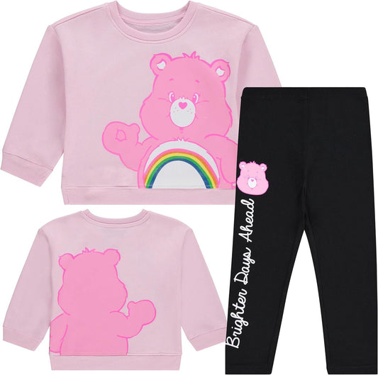 Care Bears Girls Cheer Bear Sweatshirt & Legging 2-piece Bundle Set