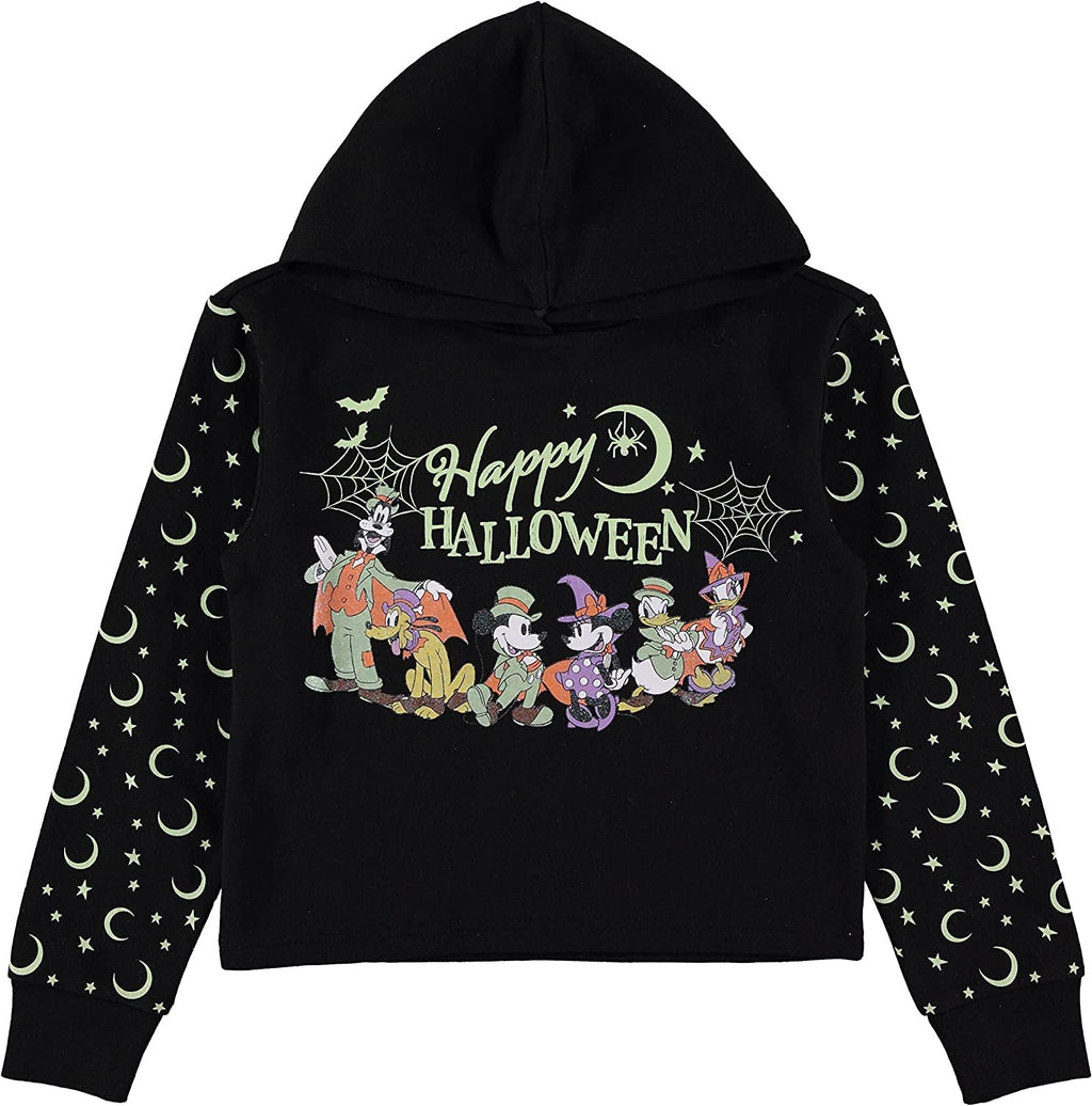 Disney Girls Halloween Hoodie- Minnie Mouse, Mickey Mouse,Pluto,Daffy Duck and Friends- Sizes 4-16