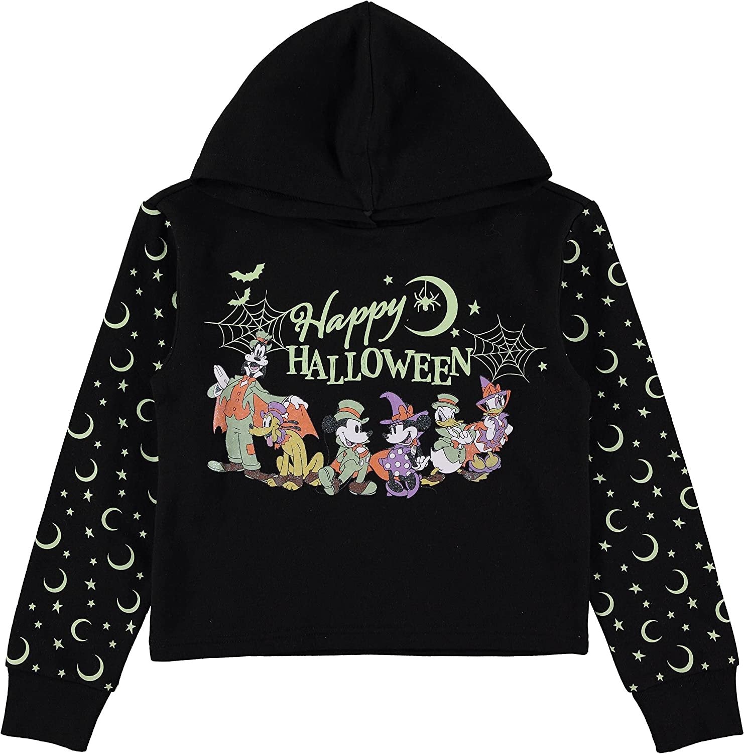 Disney Girls Halloween Hoodie- Minnie Mouse, Mickey Mouse,Pluto,Daffy Duck and Friends- Sizes 4-16