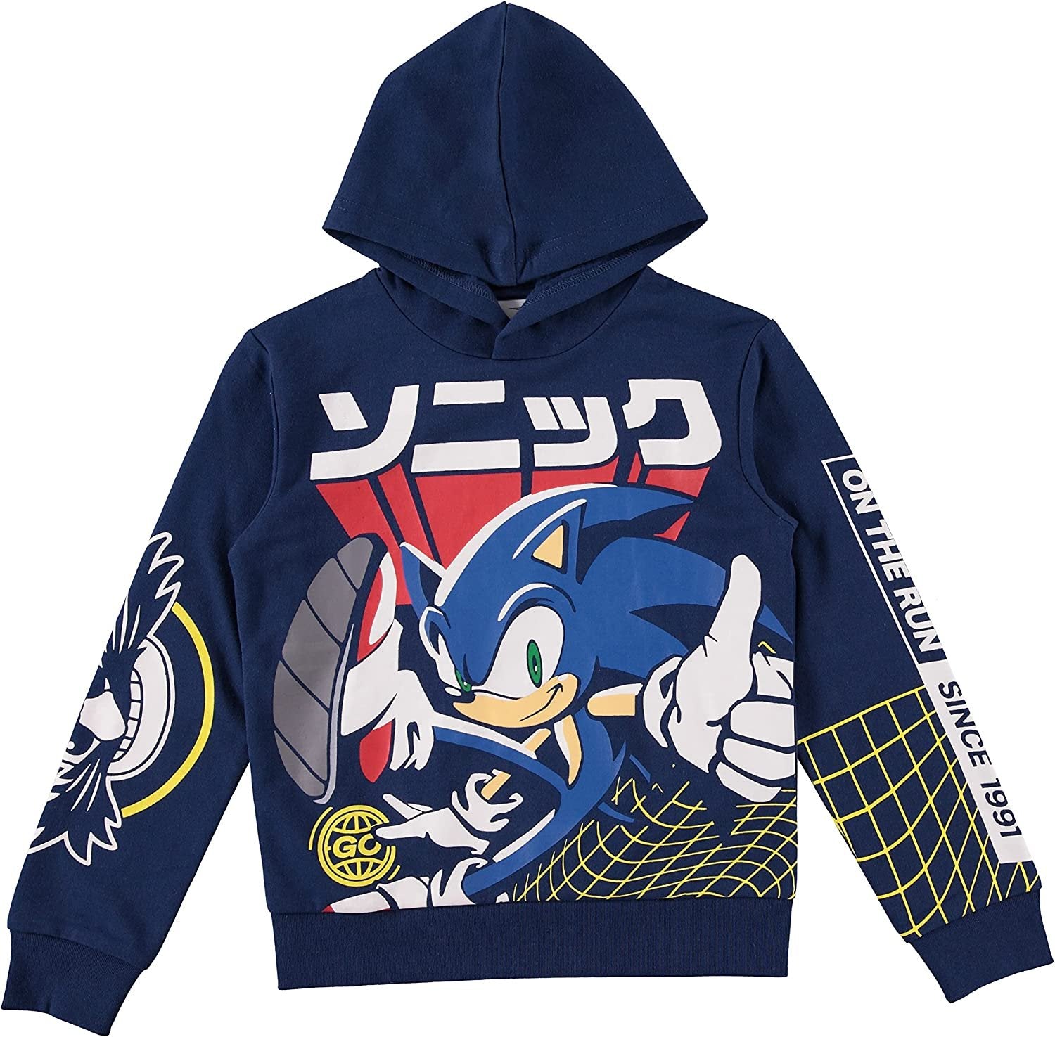 FREEZE Boys Sonic Hoodie and Jogger Sweatpants - Sonic The Hedgehog Boys 2-Piece Outfit Set sizes 4-16