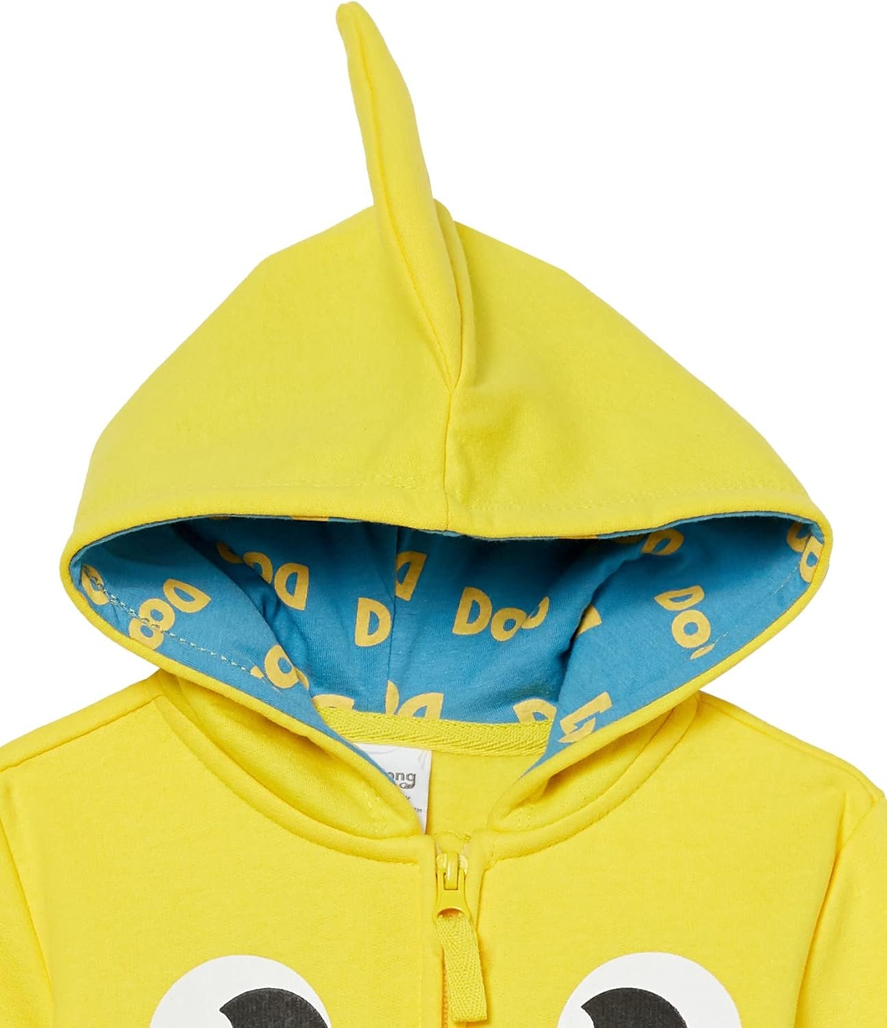 Pinkfong Boys Zip Up Big Face Hoodie-Baby Shark Yellow Toddler Size 2t-5t