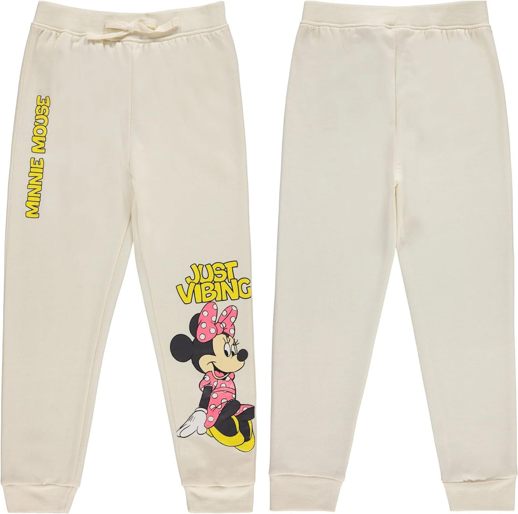 Disney Girls Lilo and Stitch Jogger Sweatpants with Minnie Mouse & Disney Princesses, Little and Big Girls Sizes 4-16