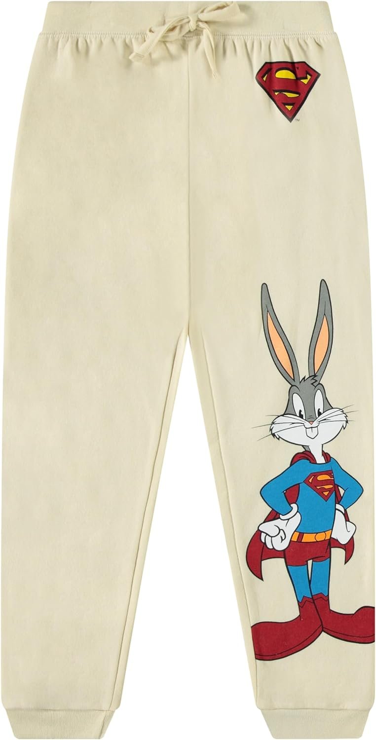 DC Comics Boys Pullover Hoodie and Jogger Sweatpants Set, Superman & Batman Sets for Little and Big Boys Sizes 4-20