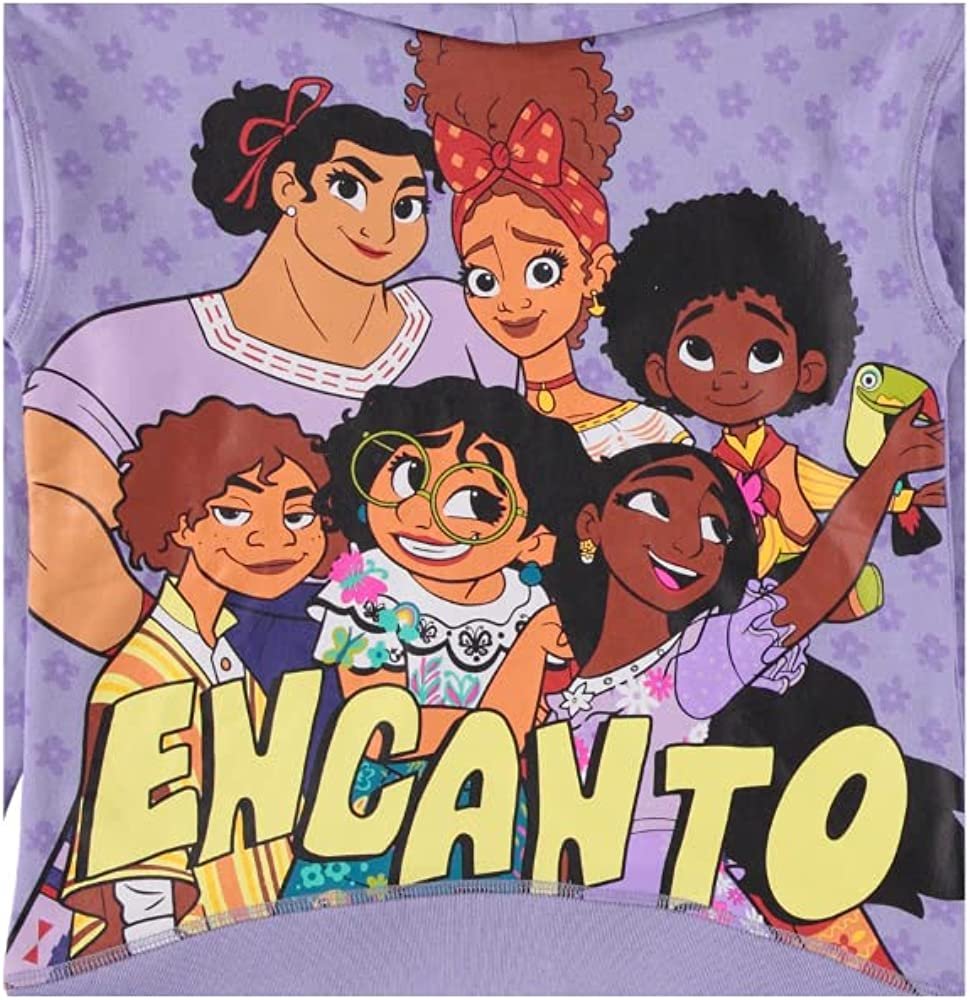 Disney Girls ENCANTO Hoodie and Jogger Clothing Set - Mirabel, Isabela and The Magic of Family 2 Piece Set Sizes 4-16