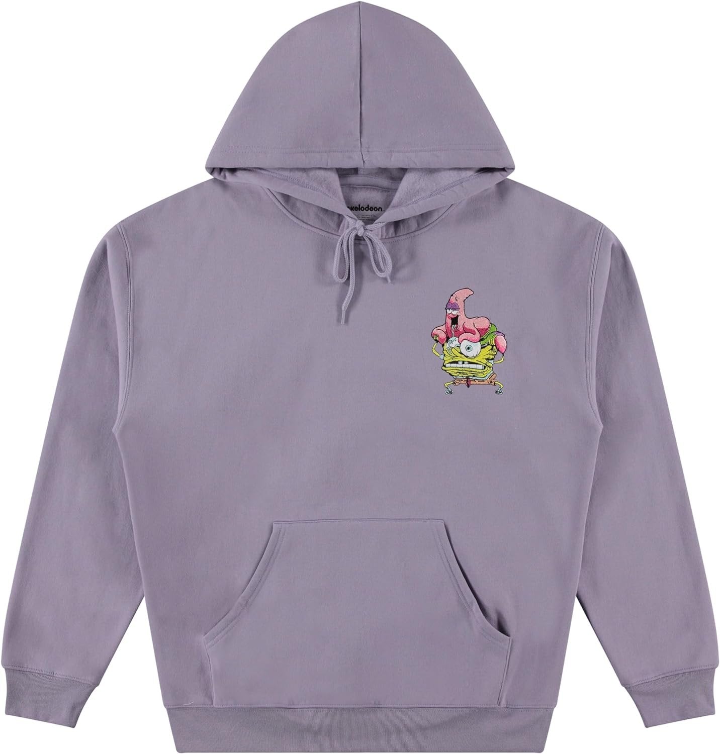 SpongeBob SquarePants Premium Men's Hoodie: Luxurious Embroidery and Puff Ink Logos