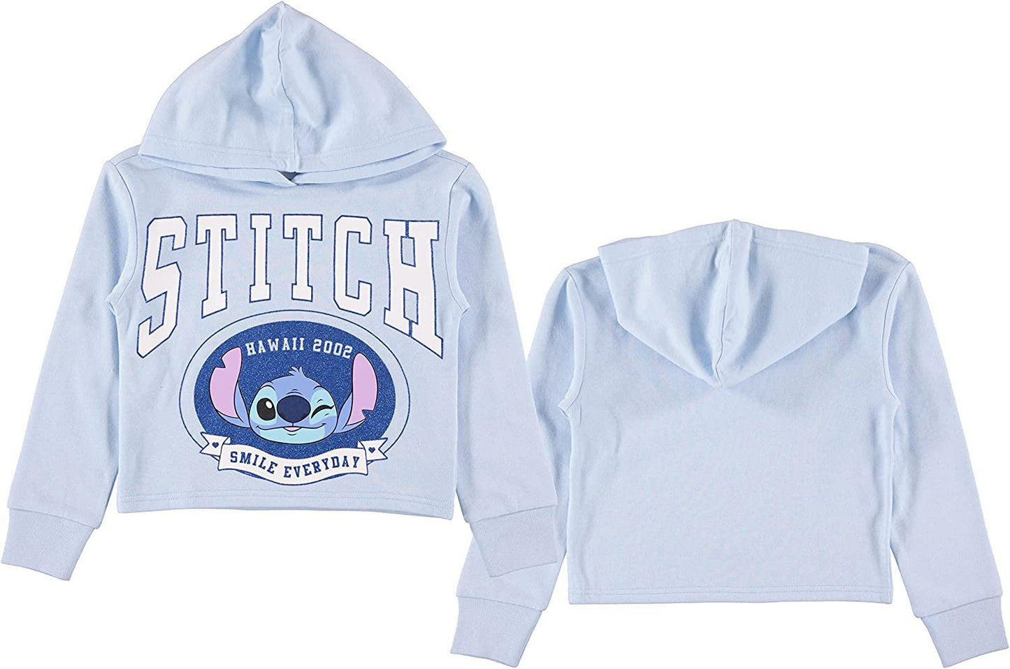 Disney Lilo & Stitch Girls Hoodie - Stitch Skimmer Pullover Hoodie- Sizes 4-16