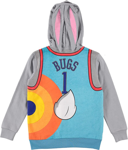 FREEZE Boys' Space Jam Hoodie and T-Shirt Clothing Set - Bugs Bunny Tune Squad Hoodie Sizes 4-18