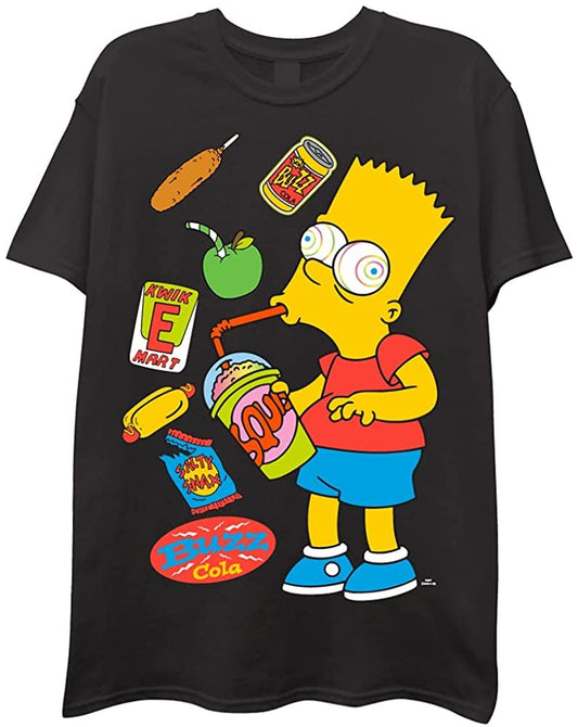 The Simpsons Mens Short Sleeve T-Shirt - Bart Simpson Mens Short Sleeve T-Shirt