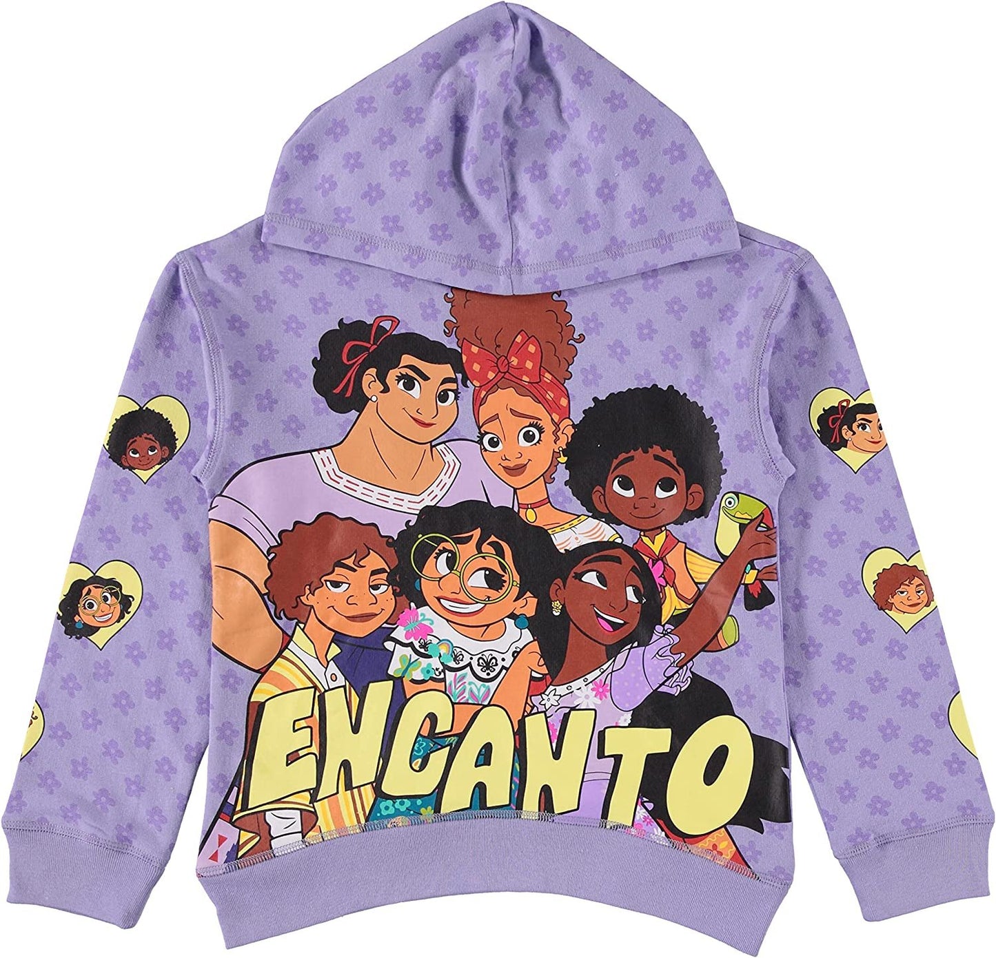 Disney Girls ENCANTO Hoodie and Jogger Clothing Set - Mirabel, Isabela and The Magic of Family 2 Piece Set Sizes 4-16